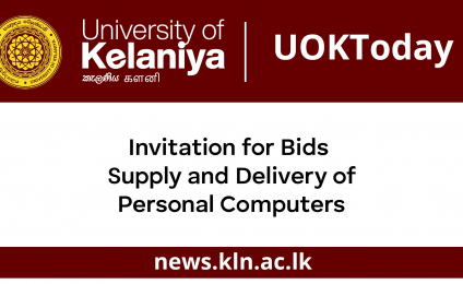 Invitation for Bids, Supply and Delivery of Personal Computers