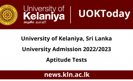 University Admission 2022/2023 - Aptitude Tests