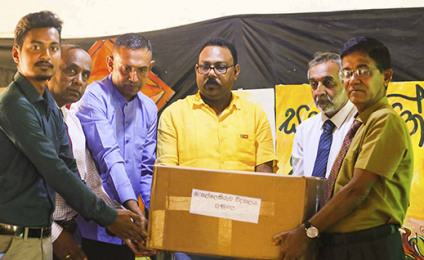 A bulk of book donation to schools in Uva Province under the NETHRA Program