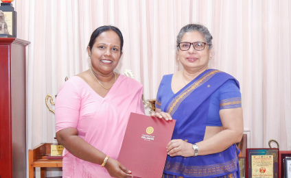 Dr. Priyanwada Wanigasooriya assumes duties as the New Head of the Department of Library and Information Science