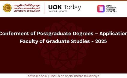 Conferment of Postgraduate Degrees – Application