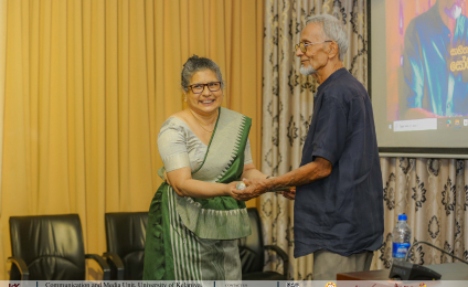 Retired Professor Somaratne Balasooriya Honoured at State Literary Awards 2025