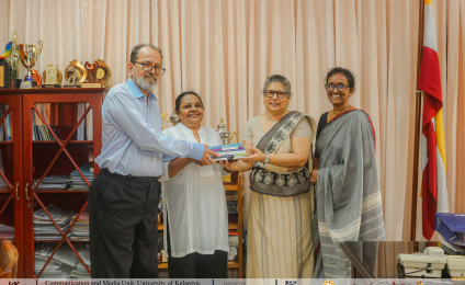 A Cherished Legacy: Parents of Late Mr. Rusiru Kalpagee Chitrasena Donate Valuable Book Collection to the University of Kelaniya 