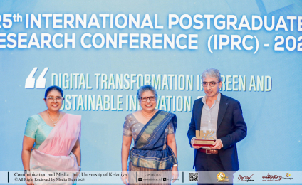 University of Kelaniya Hosts the 25th International Postgraduate Research Conference (IPRC) 2025, Marking 25 Years of Research Excellence