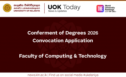 Conferment of Degrees – Application Faculty of Computing & Technology - 2026